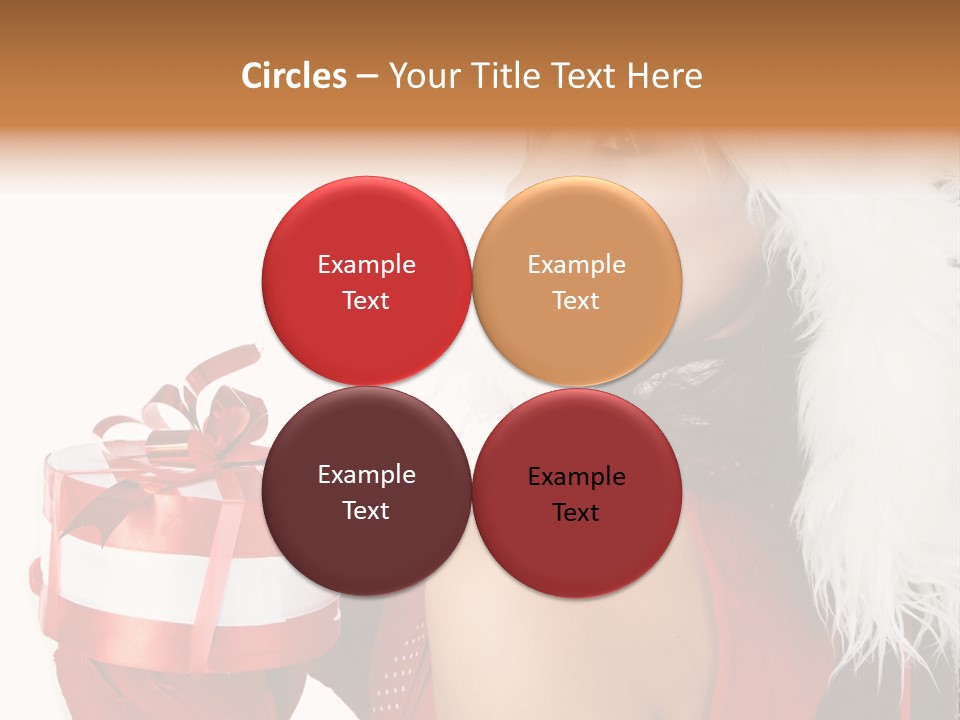 Woman Claus Attractive PowerPoint Template
