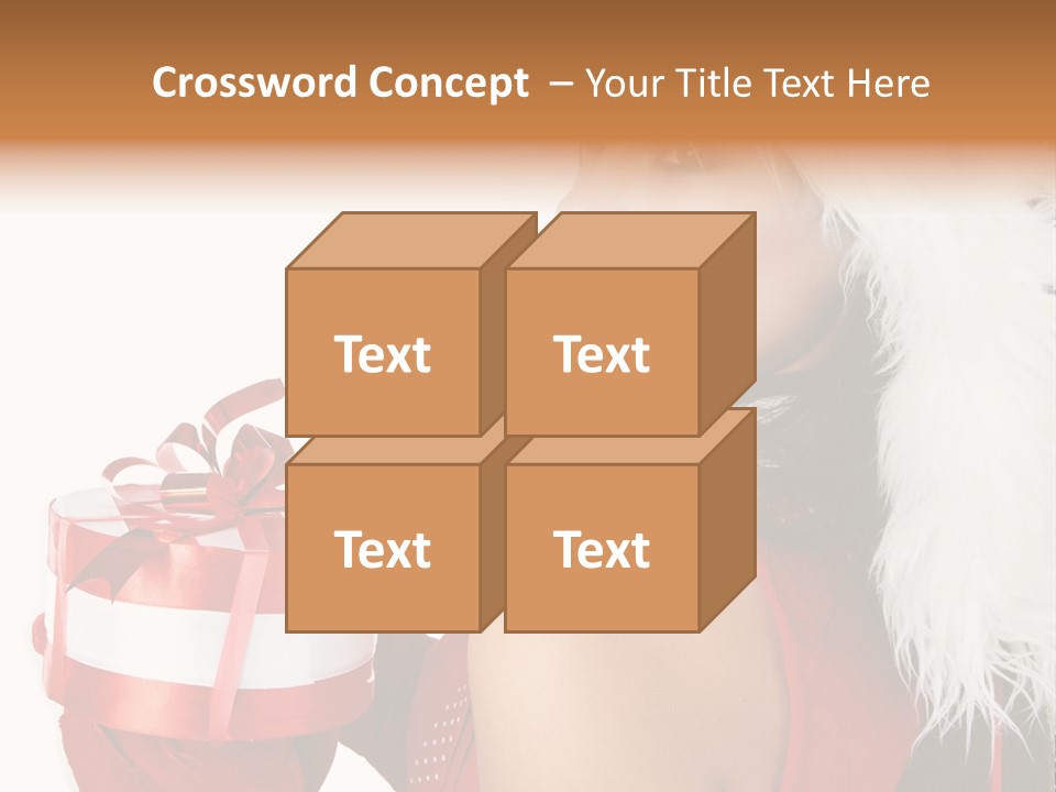 Woman Claus Attractive PowerPoint Template