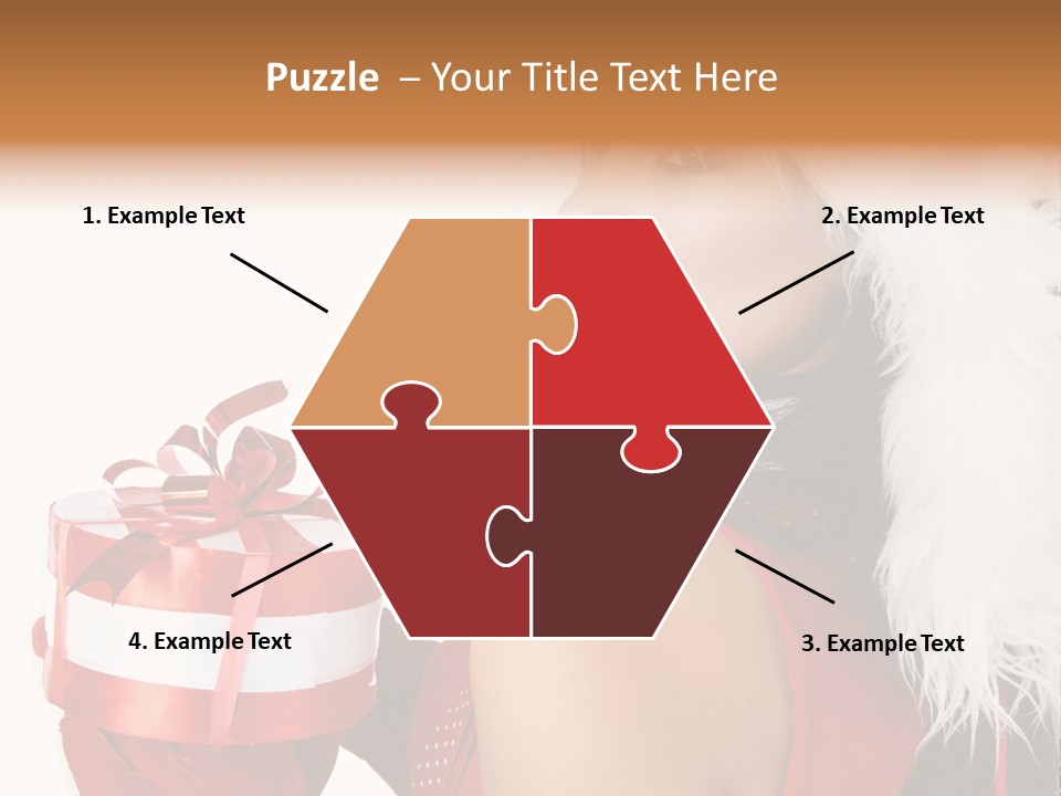 Woman Claus Attractive PowerPoint Template