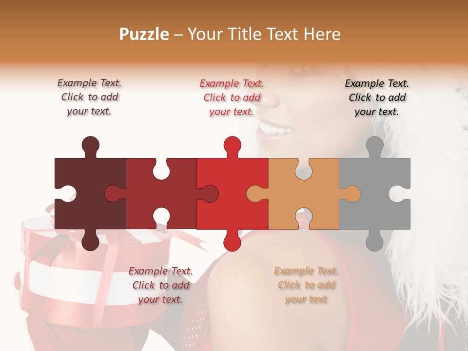 Woman Claus Attractive PowerPoint Template