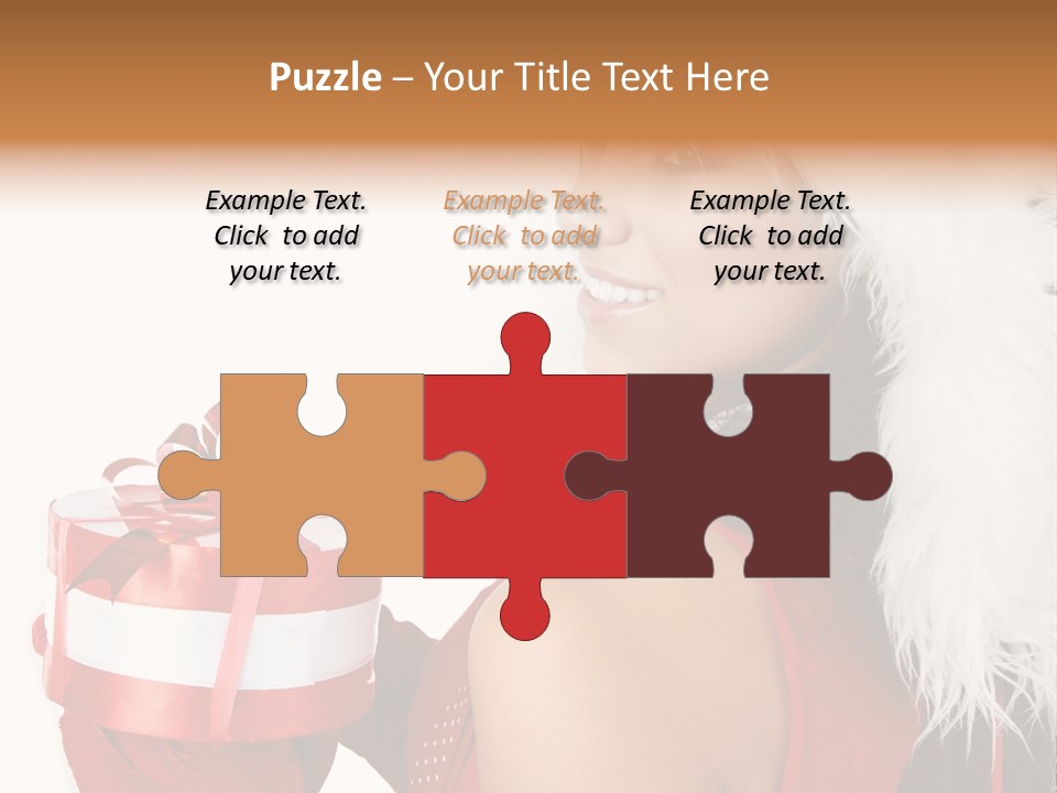 Woman Claus Attractive PowerPoint Template