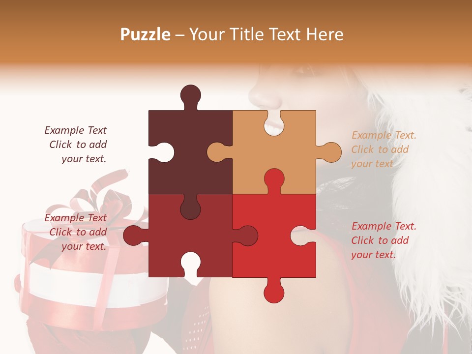 Woman Claus Attractive PowerPoint Template