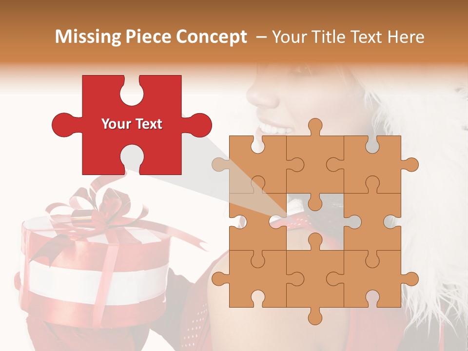 Woman Claus Attractive PowerPoint Template