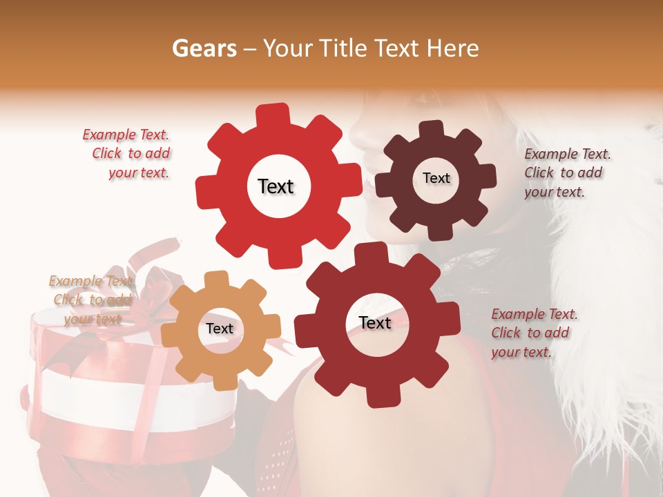 Woman Claus Attractive PowerPoint Template
