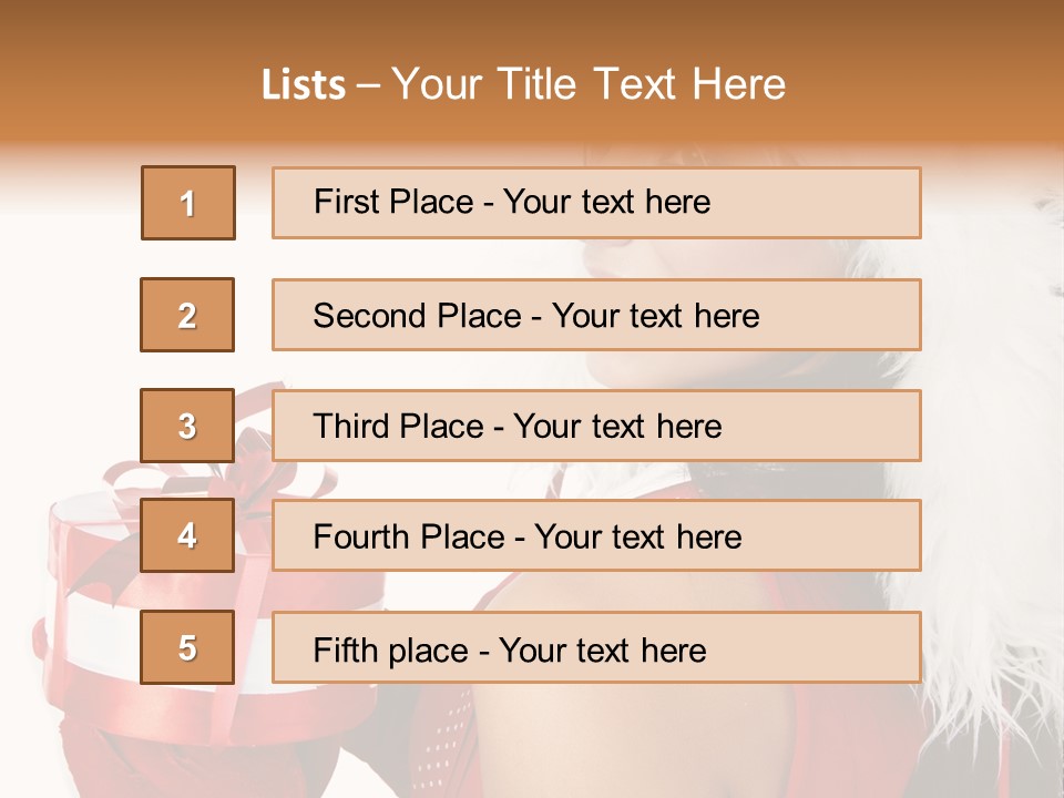 Woman Claus Attractive PowerPoint Template
