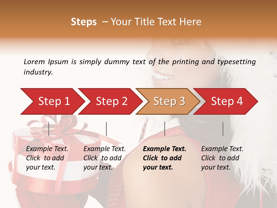 Woman Claus Attractive PowerPoint Template