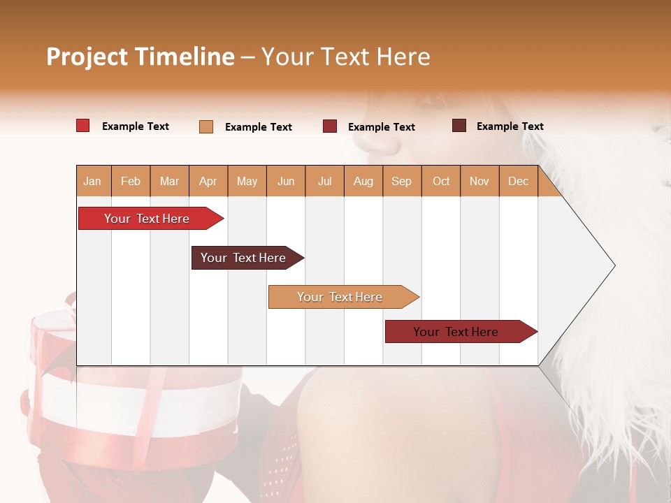 Woman Claus Attractive PowerPoint Template