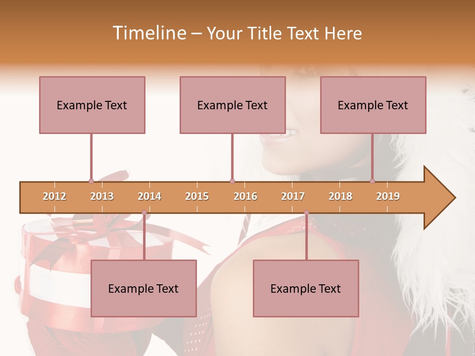 Woman Claus Attractive PowerPoint Template