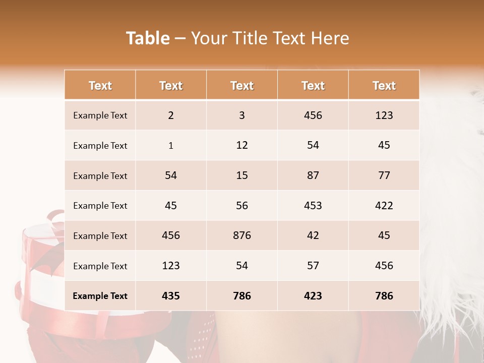 Woman Claus Attractive PowerPoint Template