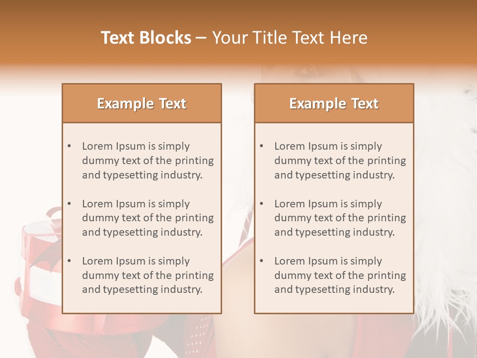 Woman Claus Attractive PowerPoint Template