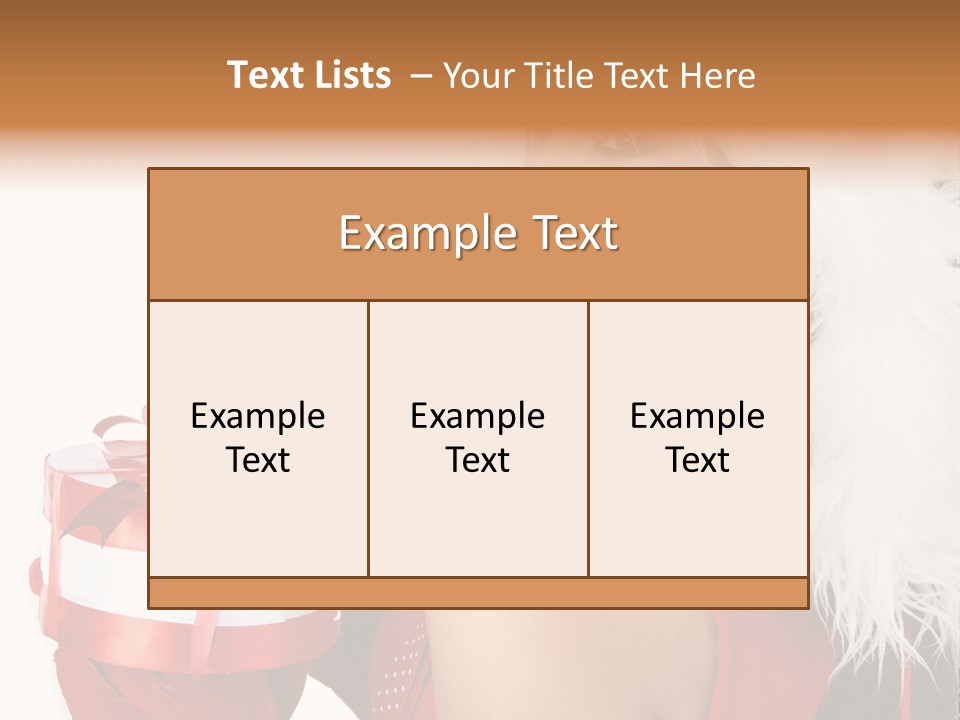 Woman Claus Attractive PowerPoint Template