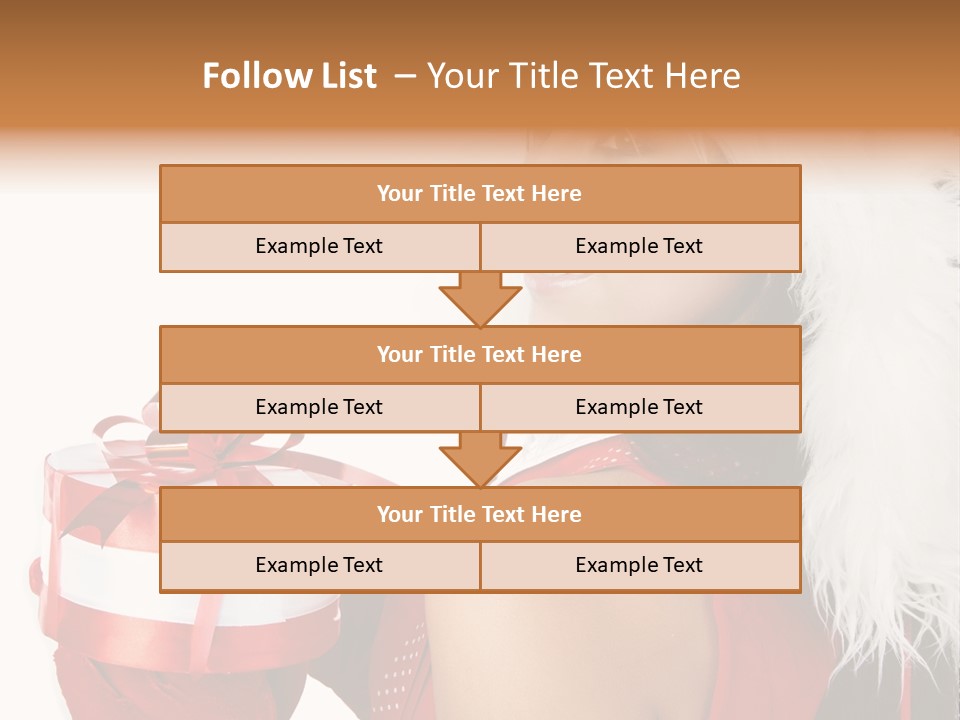 Woman Claus Attractive PowerPoint Template