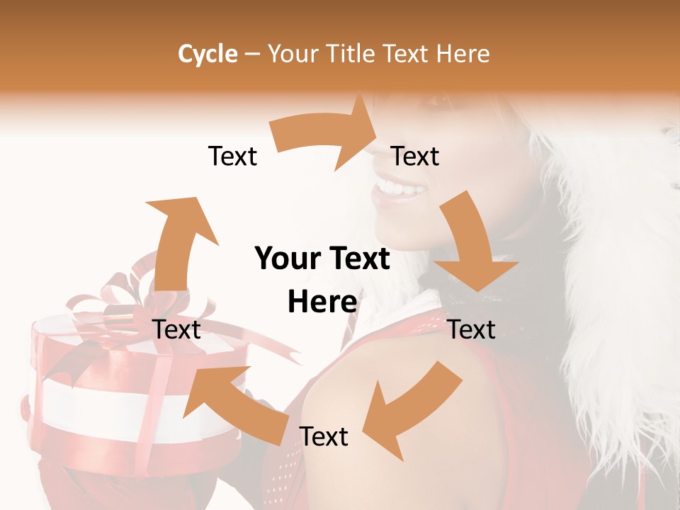 Woman Claus Attractive PowerPoint Template