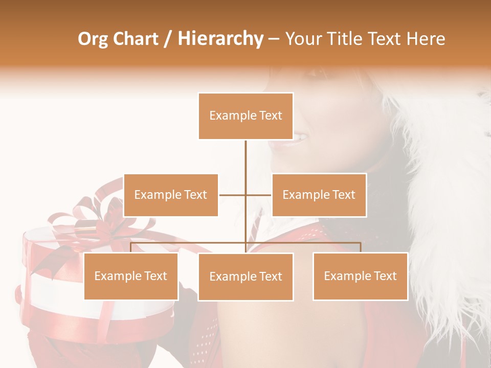 Woman Claus Attractive PowerPoint Template