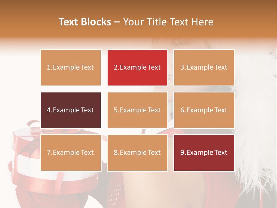 Woman Claus Attractive PowerPoint Template