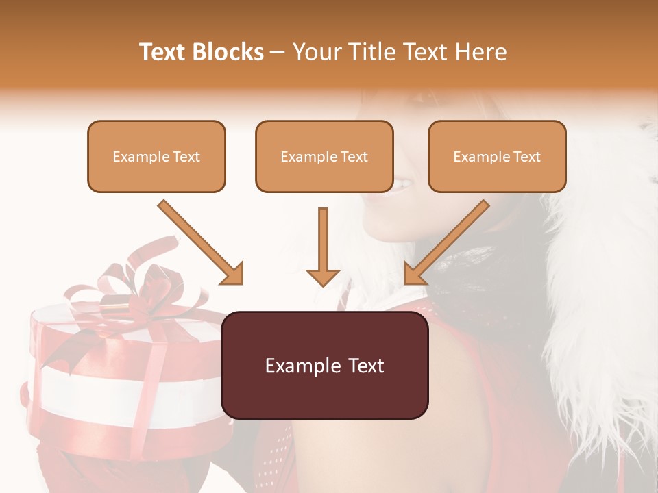 Woman Claus Attractive PowerPoint Template