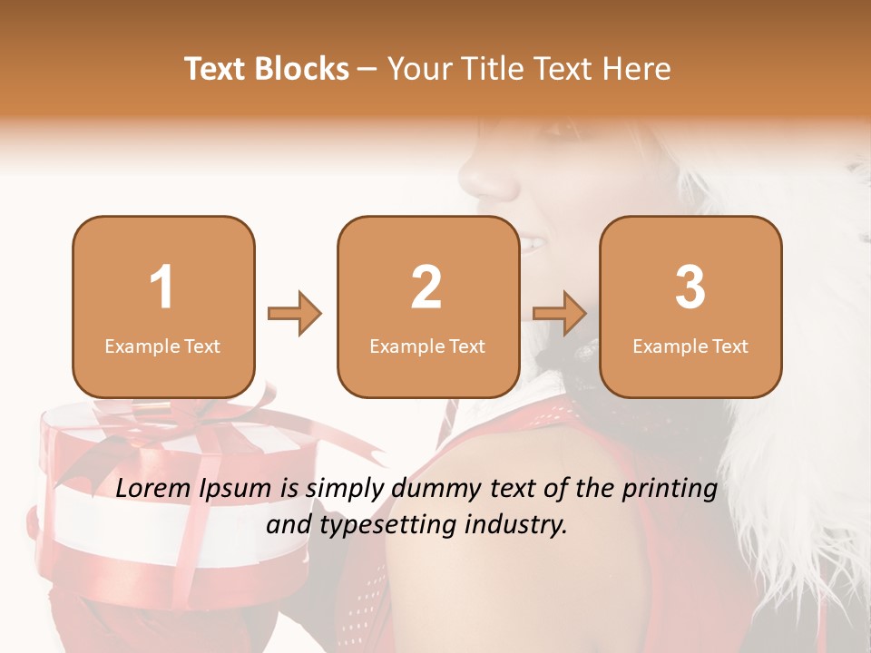 Woman Claus Attractive PowerPoint Template