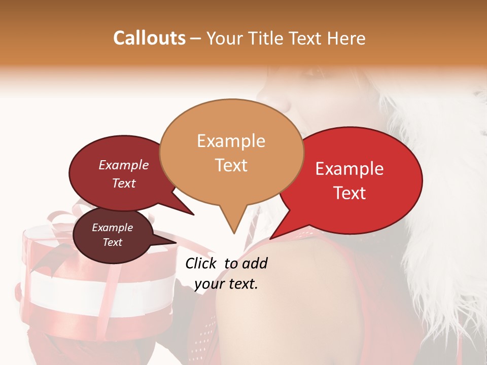 Woman Claus Attractive PowerPoint Template