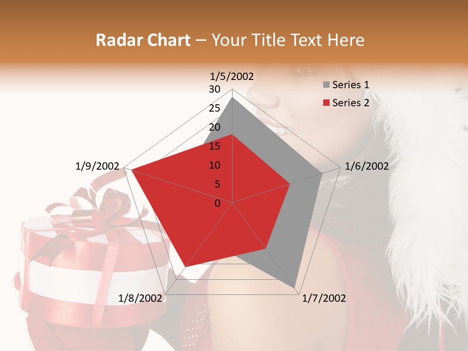 Woman Claus Attractive PowerPoint Template