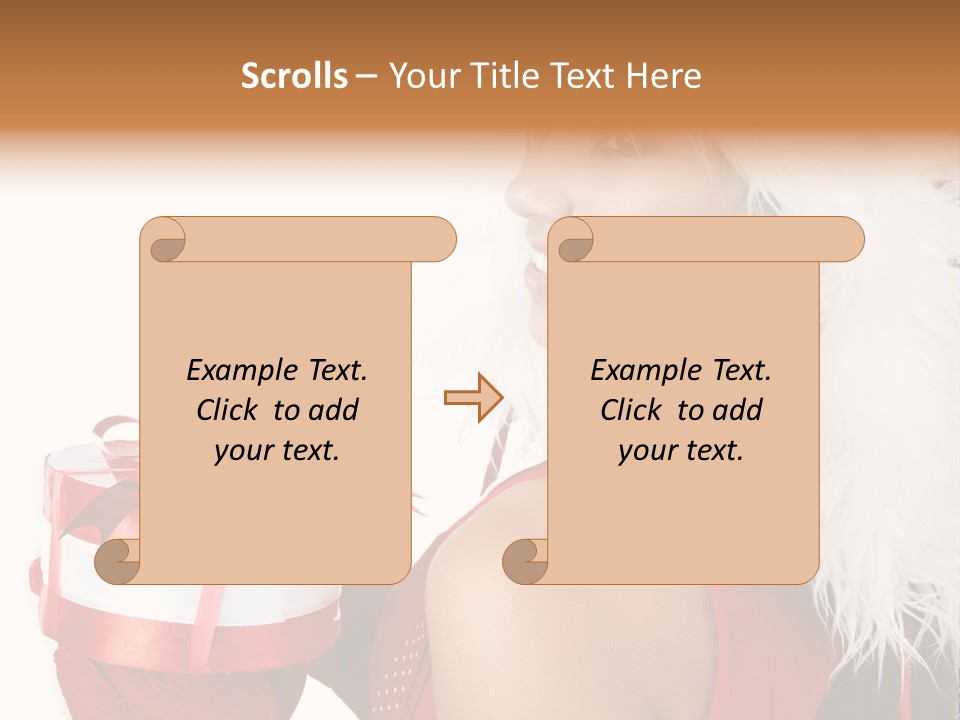 Woman Claus Attractive PowerPoint Template