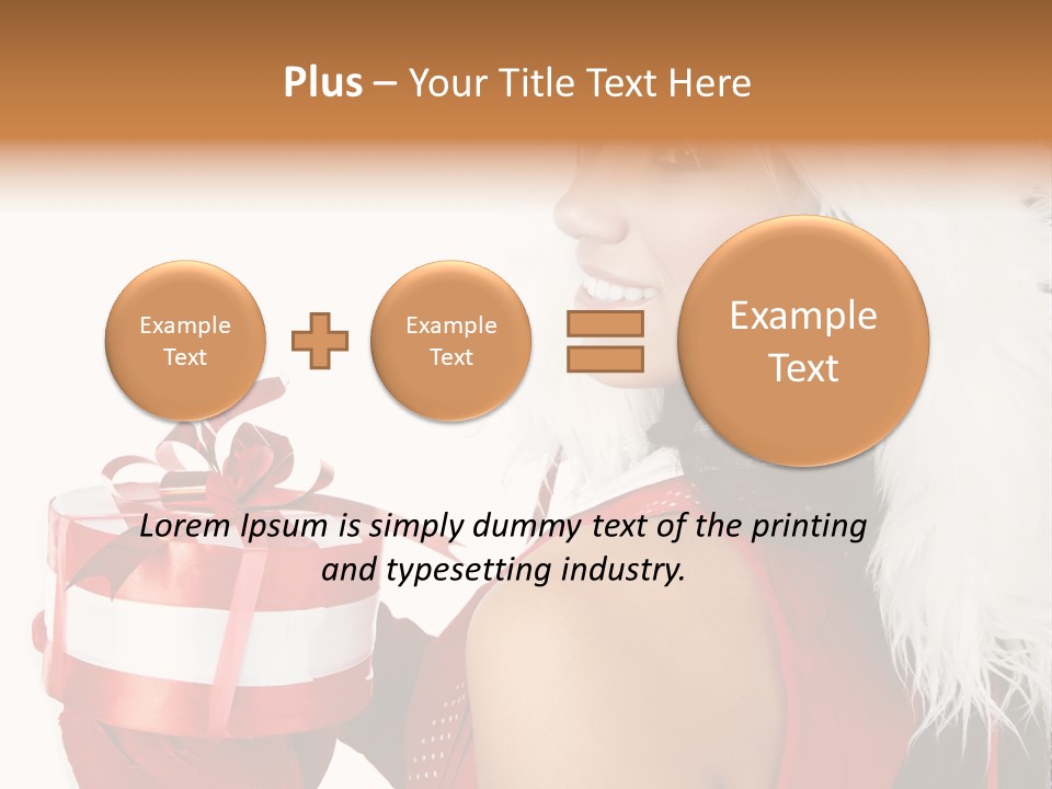 Woman Claus Attractive PowerPoint Template