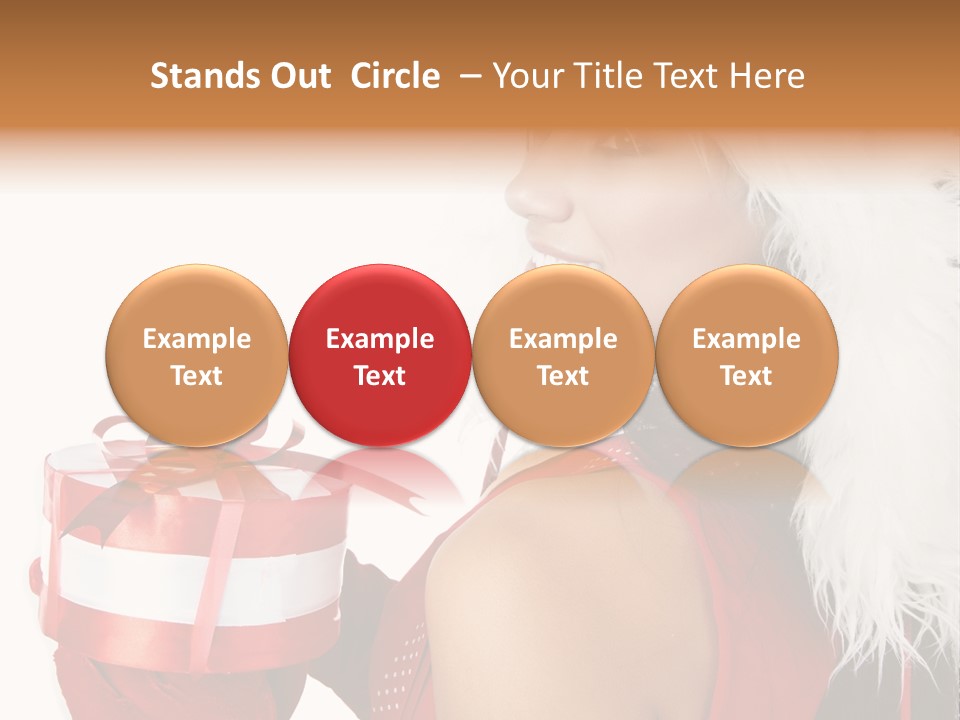 Woman Claus Attractive PowerPoint Template