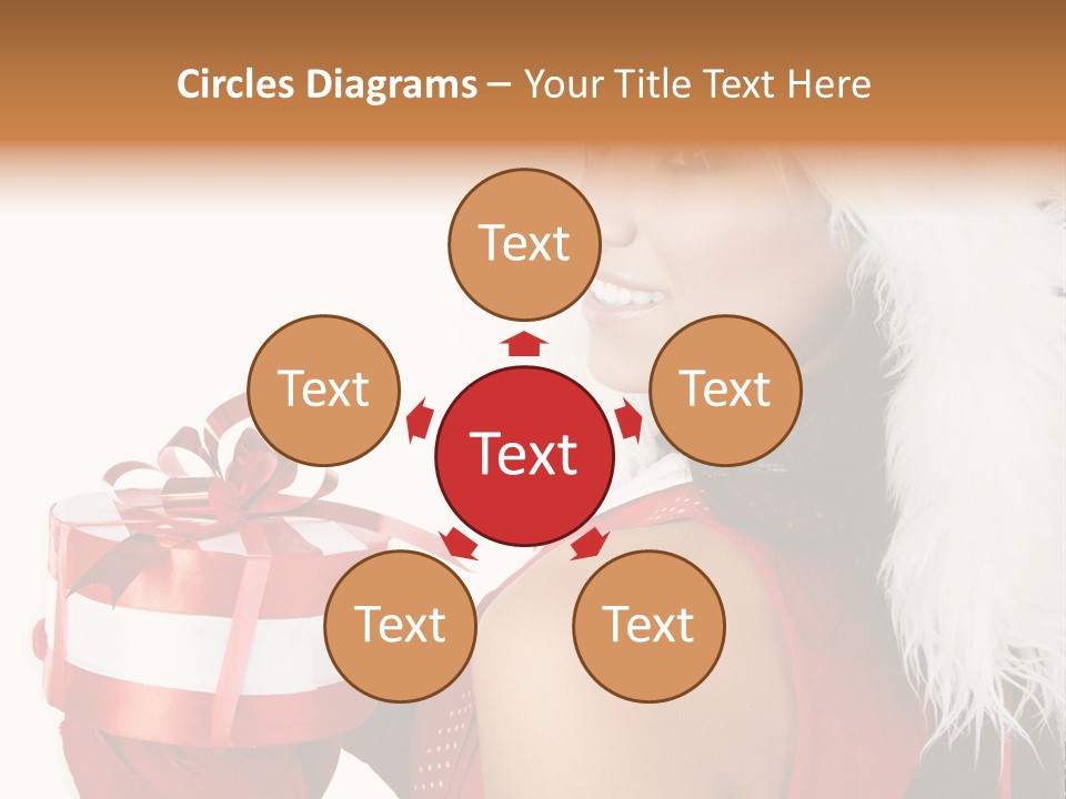 Woman Claus Attractive PowerPoint Template