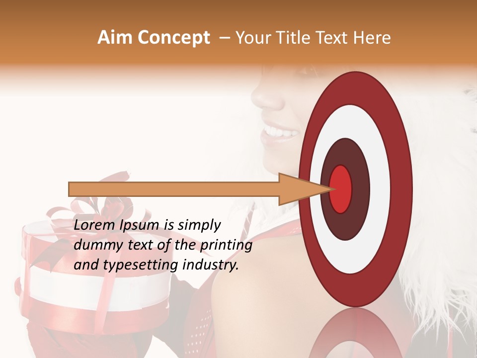 Woman Claus Attractive PowerPoint Template