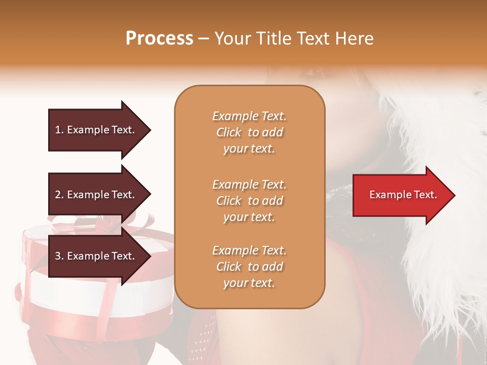 Woman Claus Attractive PowerPoint Template