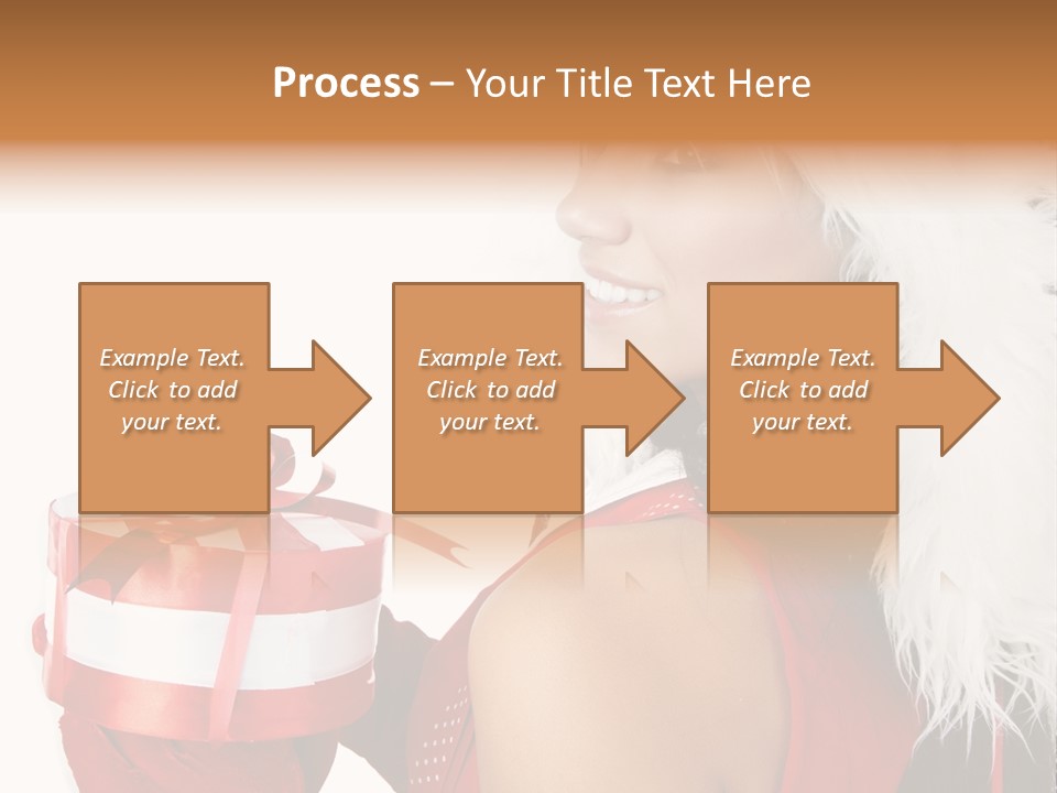 Woman Claus Attractive PowerPoint Template