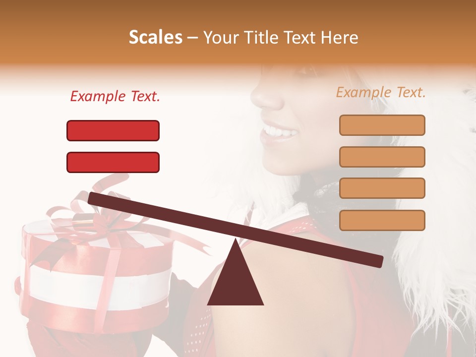 Woman Claus Attractive PowerPoint Template