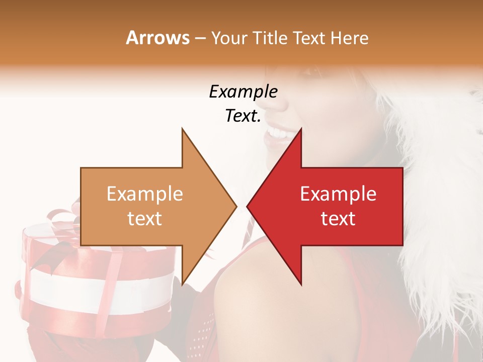 Woman Claus Attractive PowerPoint Template