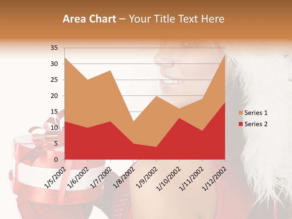 Woman Claus Attractive PowerPoint Template