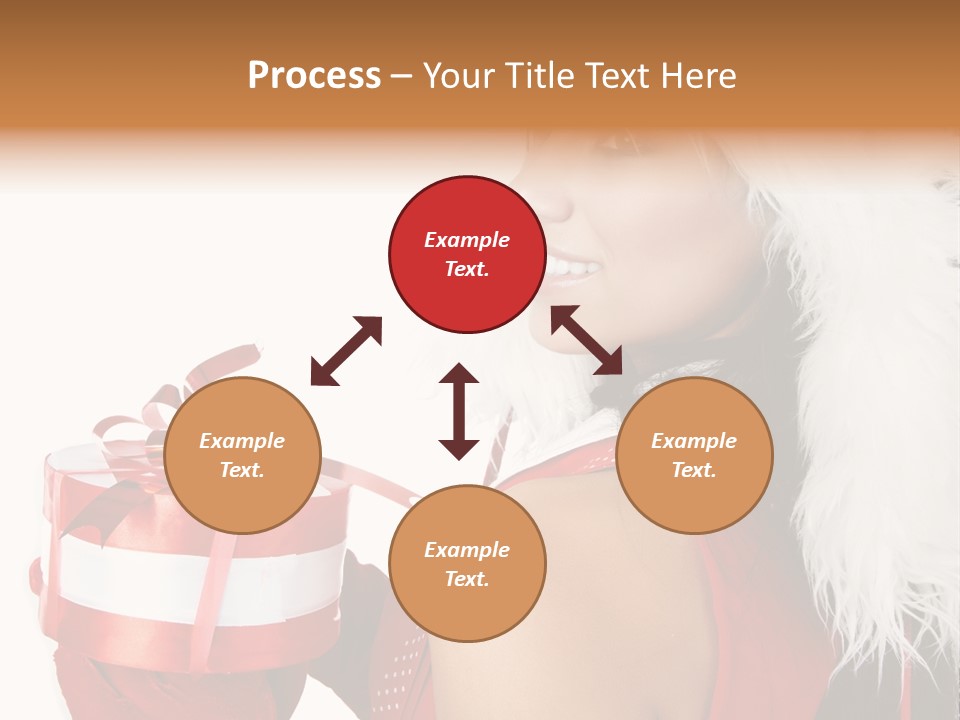 Woman Claus Attractive PowerPoint Template