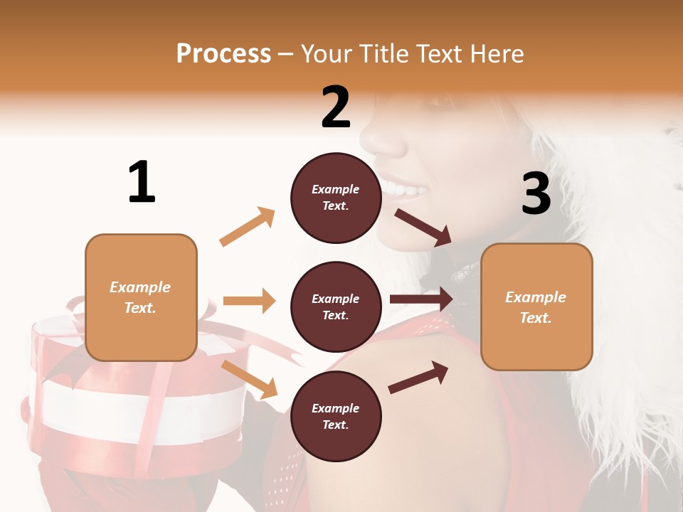 Woman Claus Attractive PowerPoint Template