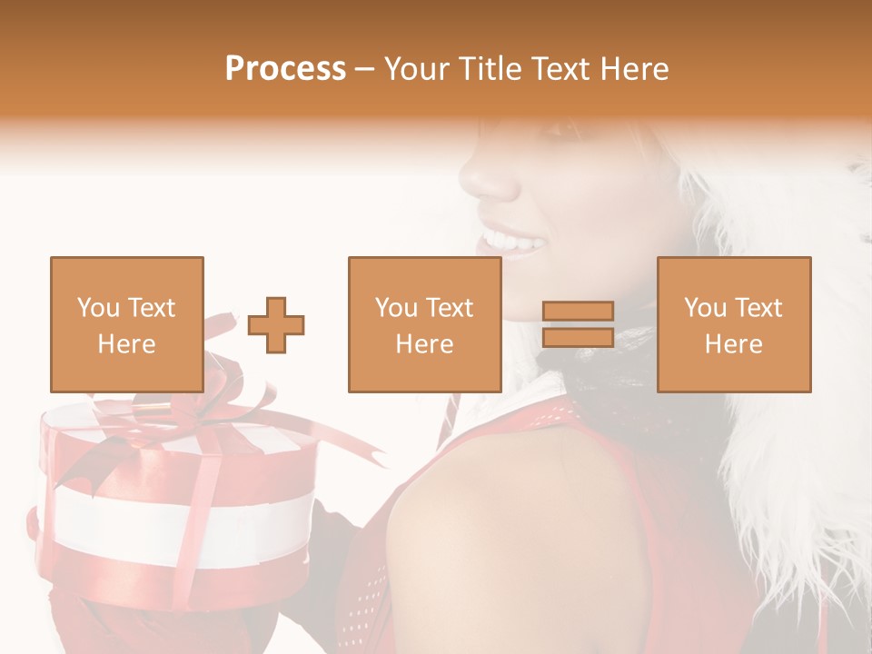 Woman Claus Attractive PowerPoint Template