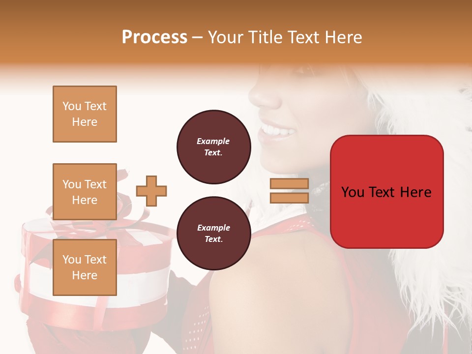 Woman Claus Attractive PowerPoint Template