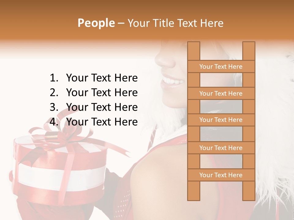 Woman Claus Attractive PowerPoint Template