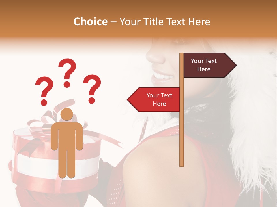 Woman Claus Attractive PowerPoint Template