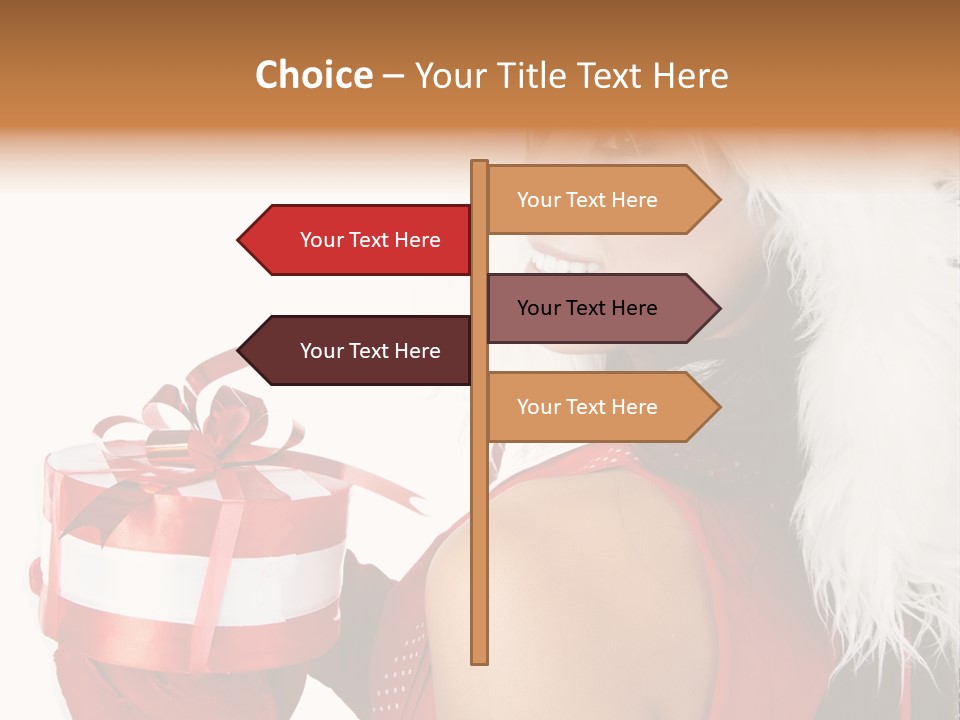 Woman Claus Attractive PowerPoint Template
