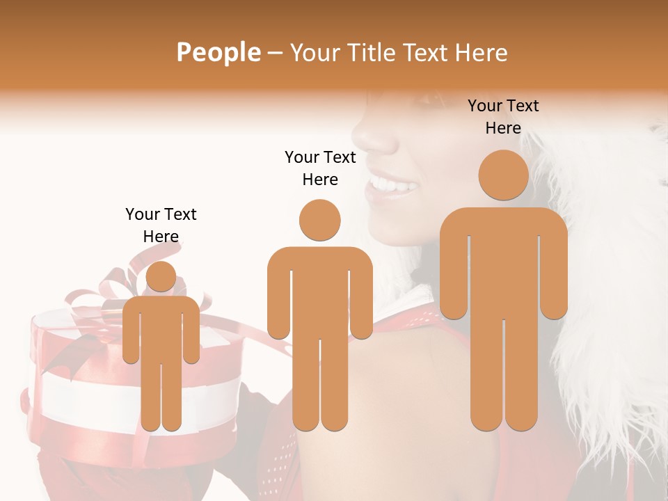 Woman Claus Attractive PowerPoint Template