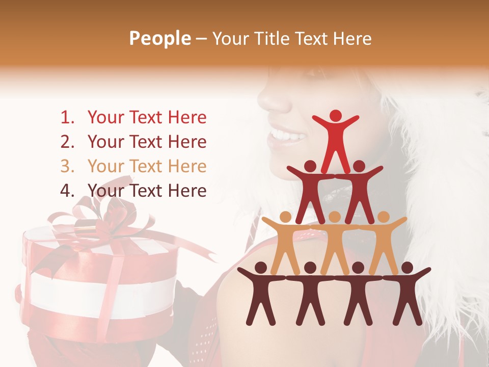 Woman Claus Attractive PowerPoint Template