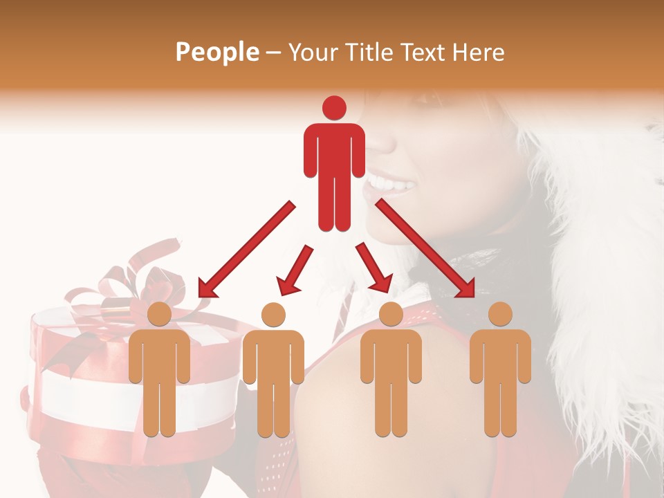 Woman Claus Attractive PowerPoint Template