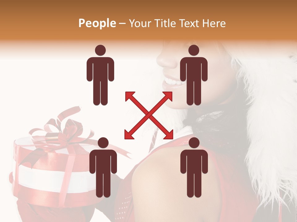 Woman Claus Attractive PowerPoint Template