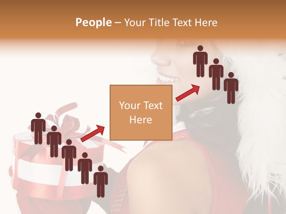 Woman Claus Attractive PowerPoint Template