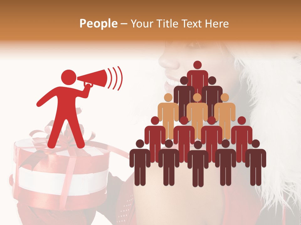 Woman Claus Attractive PowerPoint Template