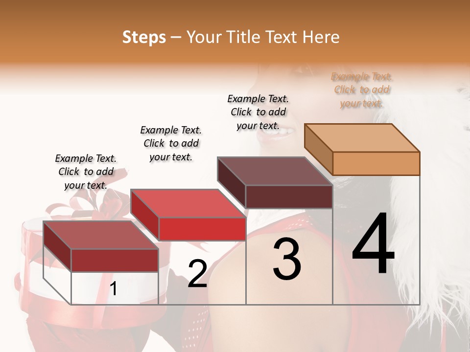 Woman Claus Attractive PowerPoint Template