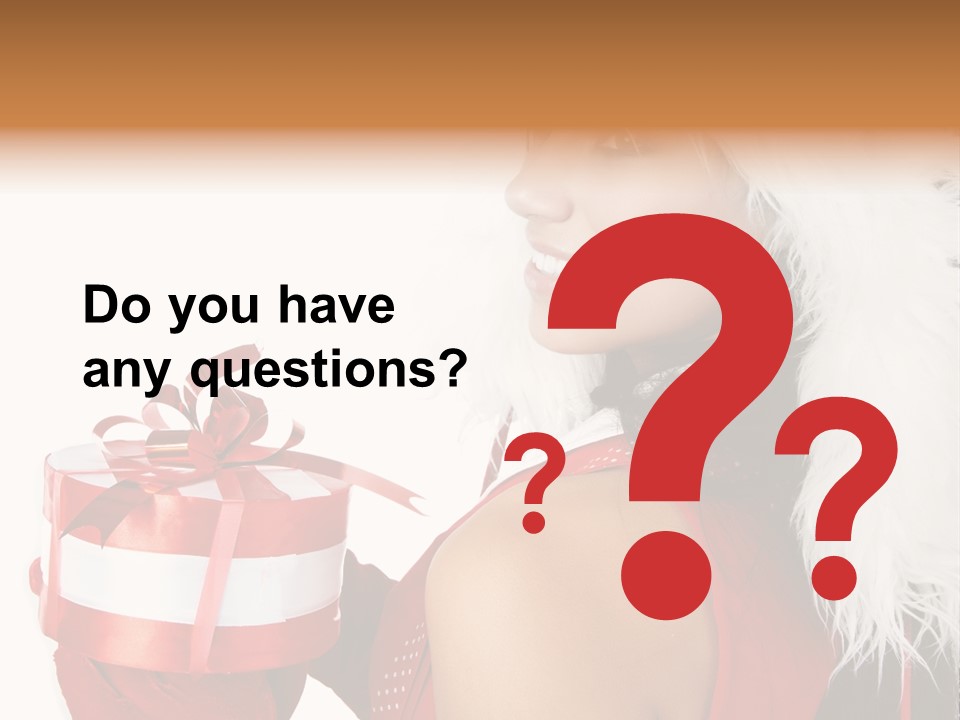 Woman Claus Attractive PowerPoint Template