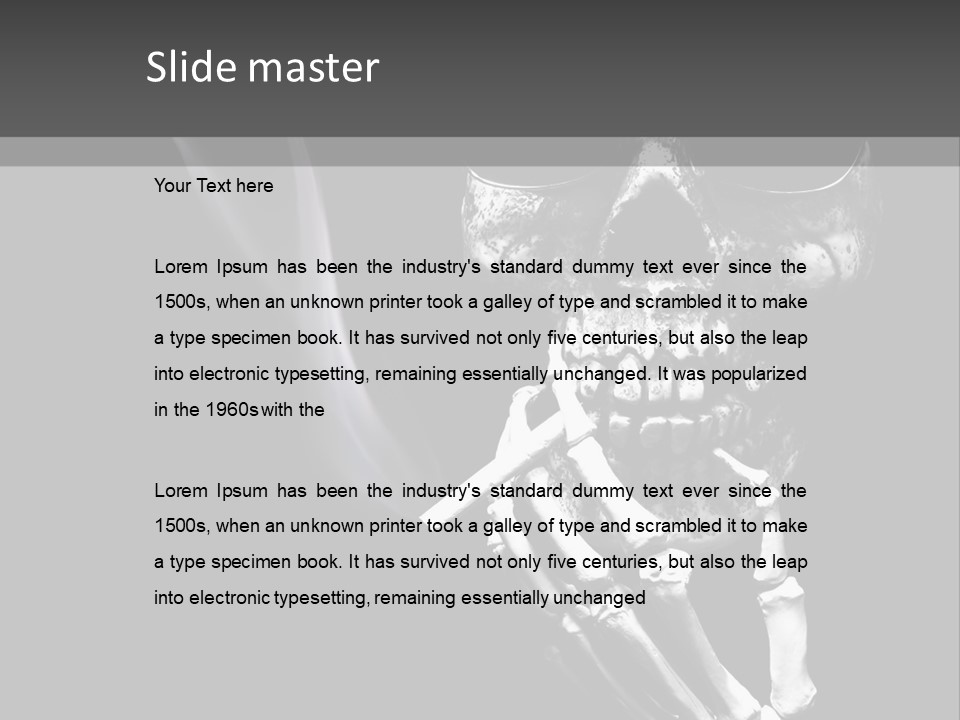 Hand Bad Style PowerPoint Template