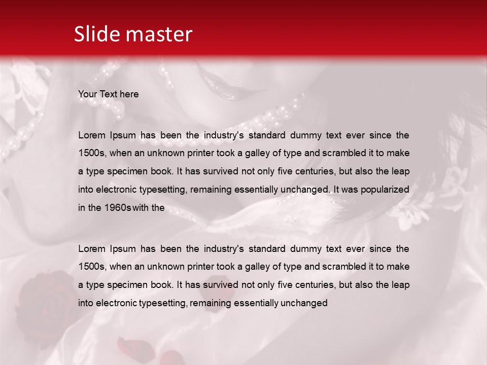 Dress Caucasian  PowerPoint Template